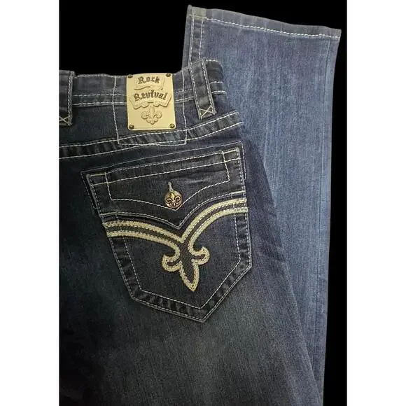 Men's Straight Rock Revival Jeans 